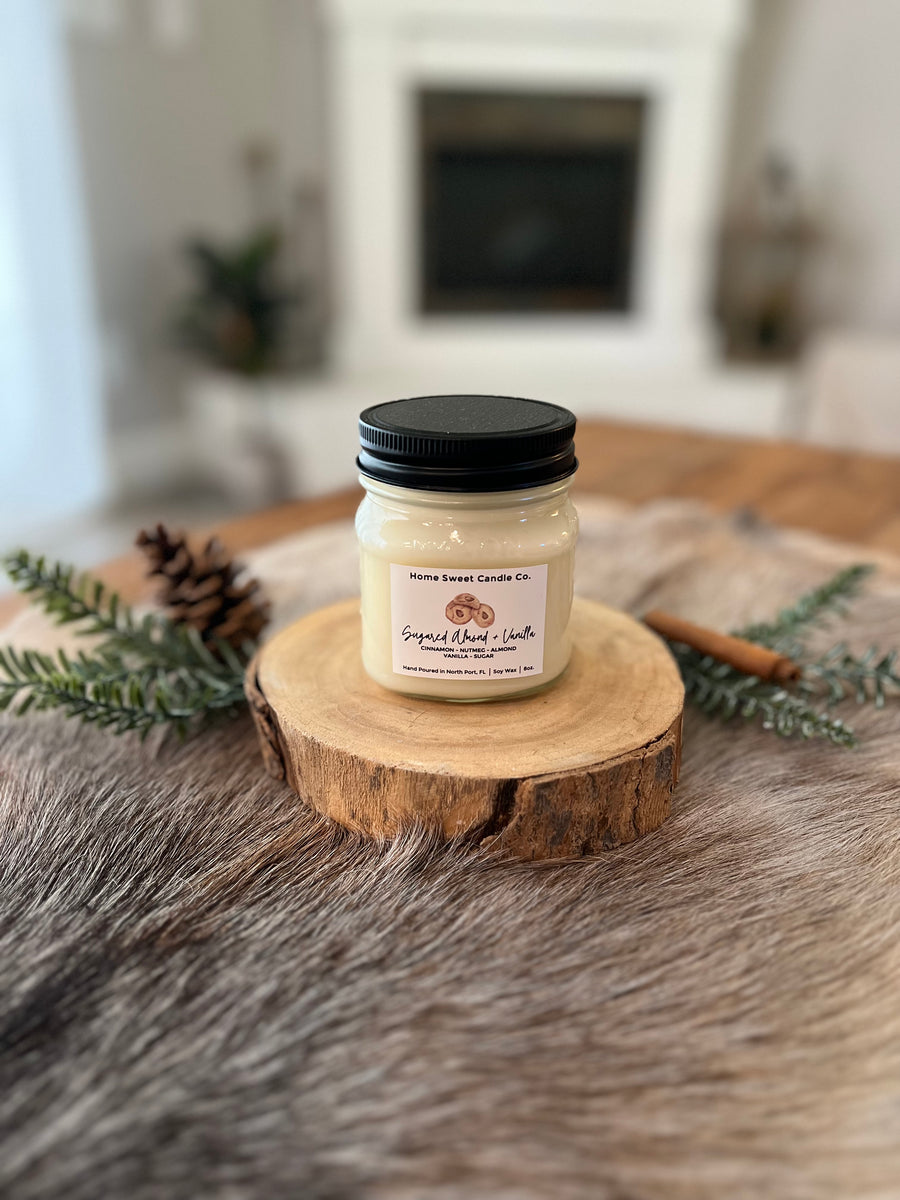 Sugared Almond + Vanilla - Holiday Collection – Home Sweet Candle Co.