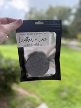 Load image into Gallery viewer, Leather + Lace Car Freshie
