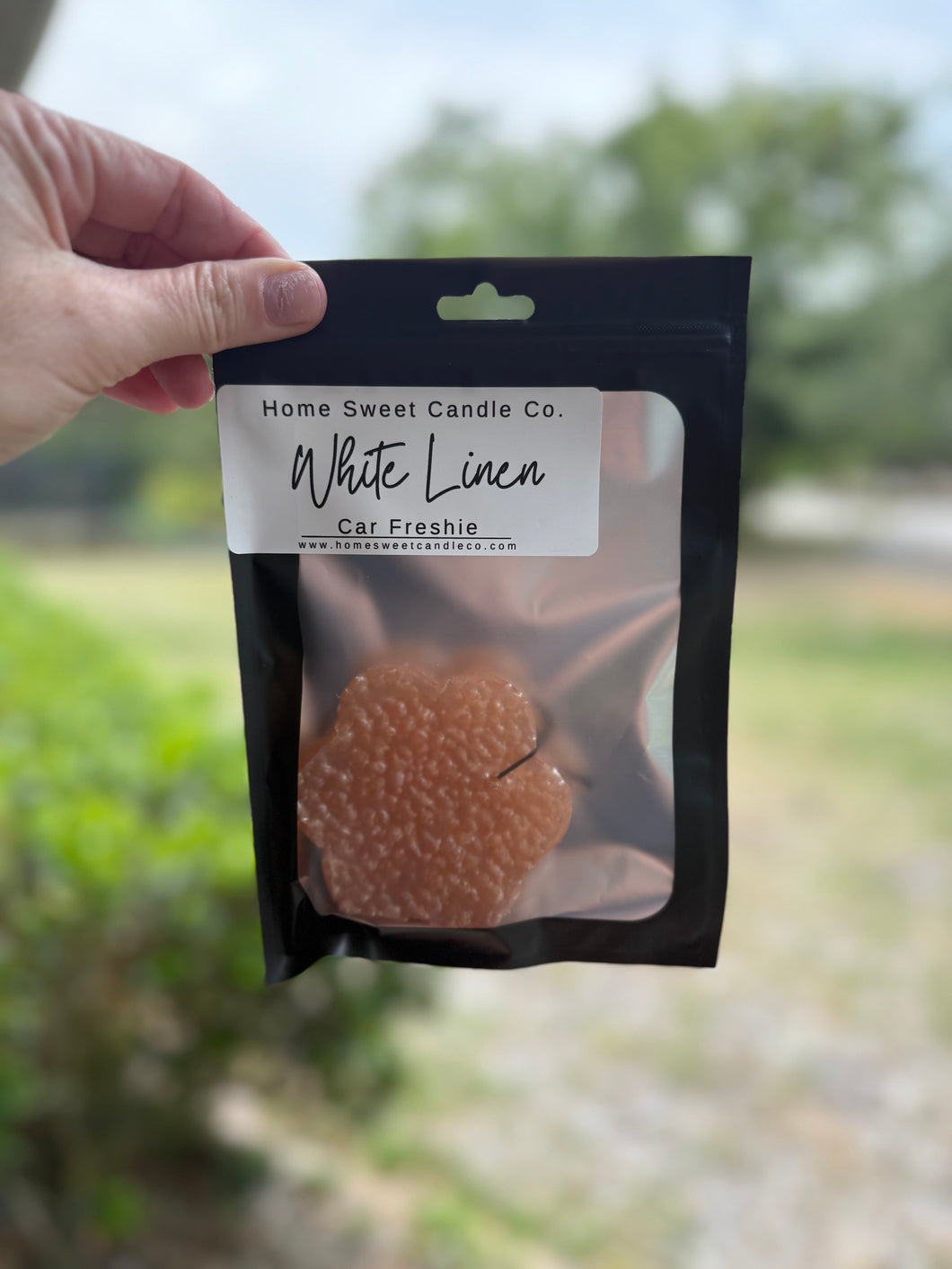 White Linen Car Freshie