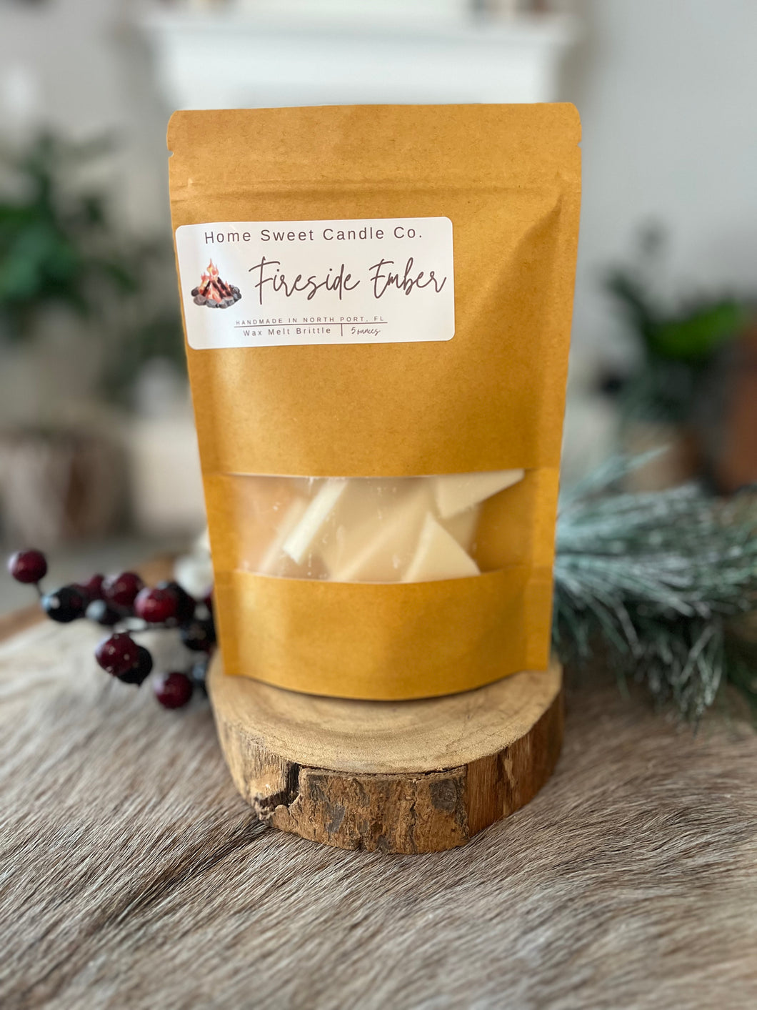 Fireside Ember Wax Melt Brittle - Holiday Collection