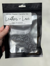 Load image into Gallery viewer, Leather + Lace Car Freshie

