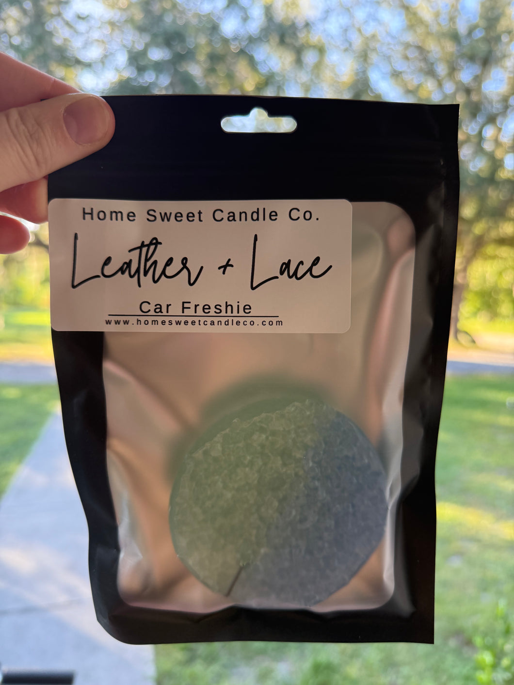 Leather + Lace Car Freshie